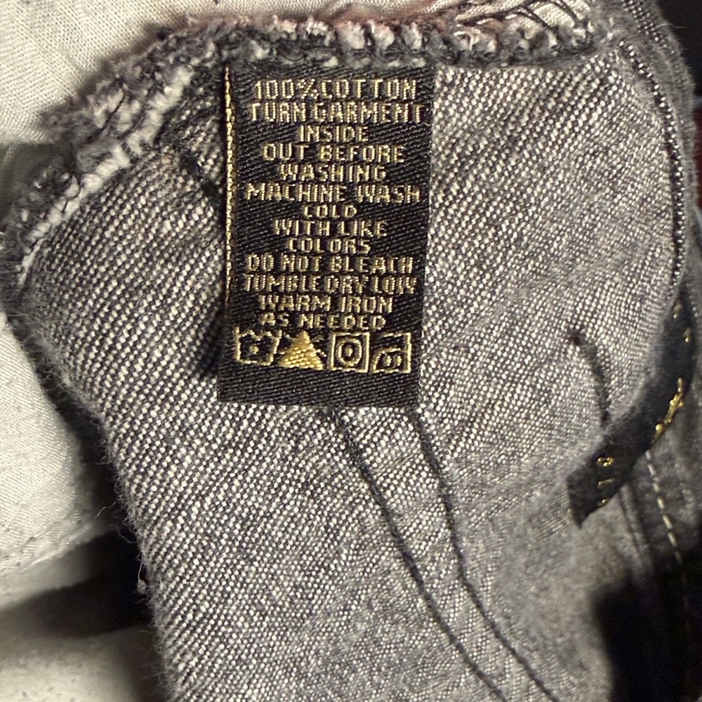 Karl Kani Gold Black Gray Dragon Baggy Jeans Y2K Vtg 34 / 32 - Picture 7 of 7